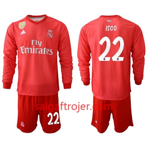 Real Madrid Fodboldtrøjer Isco 22 Børn 3. sæt 2018/19 Langærmet Real Madrid Fodboldtrøjer Isco 22 Børn 3. sæt 2018/19 Langærmet